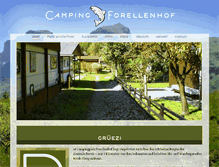 Tablet Screenshot of camping-forellenhof.ch